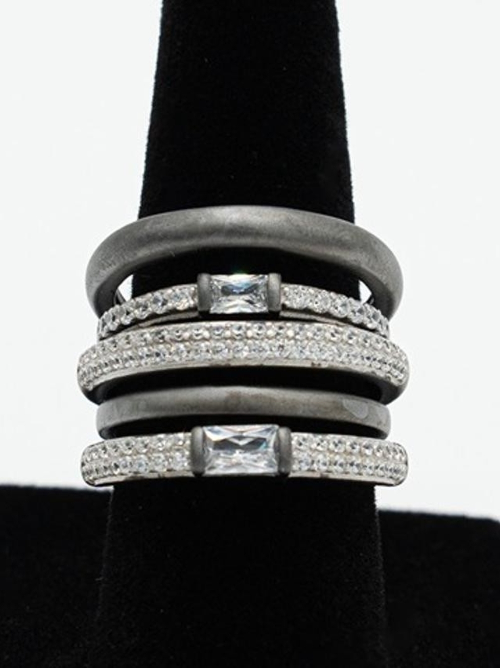 Freida Rothman Celestial Pave Caged Cocktail Ring